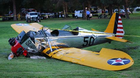 WATCH Harrison Ford Plane Crash Wreckage Be Investigated By Emergency ...