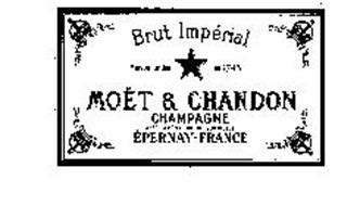 BRUT IMPERIAL MAISON FONDEE EN 1743 MOET & CHANDON CHAMPAGNE APPELLATION D'ORIGINE CONTROLEE ...