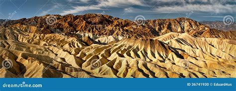 Zabriskie Point panorama stock photo. Image of attraction - 36741930