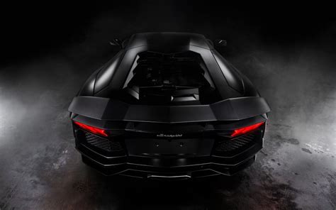 Download Lamborghini Aventador Matte Black Wallpaper - GetWalls.io