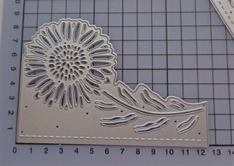 Sunflower Greeting Card Metal Cutting Dies Scrapbooking Cards Embossing ...