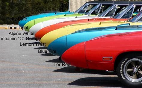 The 1970 Plymouth Superbird was only available in seven colors, one of them being Petty Blue ...