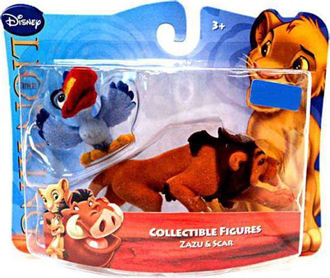 Disney The Lion King Flocked Mini Figures Zazu Scar Exclusive Figure 2-Pack Just Play - ToyWiz