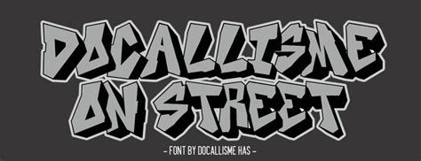 Docallisme On Street Font | dafont.com