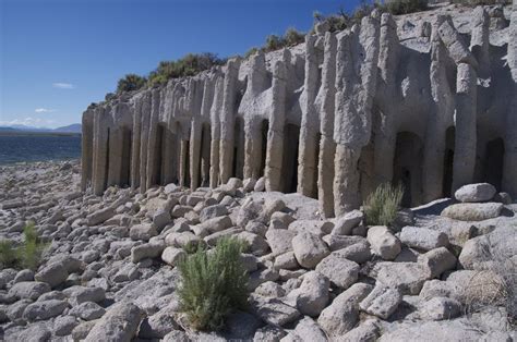 Lake Crowley, California, ash columns | Science nature, Rocks and fossils, Geology