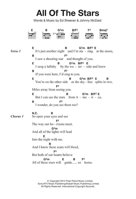 All Of The Stars by Ed Sheeran - Guitar Chords/Lyrics - Guitar Instructor