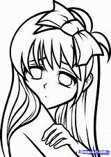 Sad Anime Coloring Pages sketch template