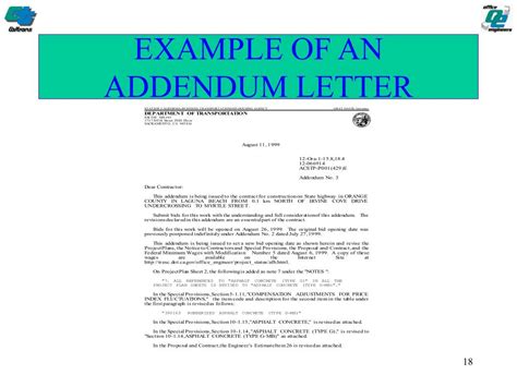 Addendum To Offer Letter Meaning - Infoupdate.org