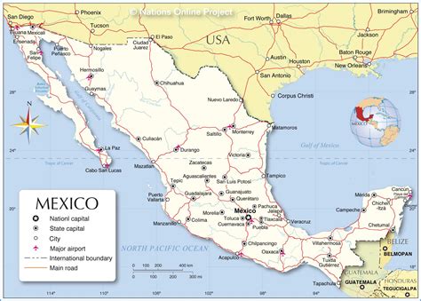 Map Of Mexican Cities - Retha Charmane