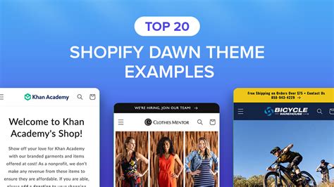 Top 20 Shopify Dawn Theme Examples