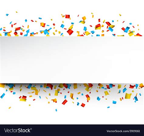 Confetti celebration background Royalty Free Vector Image