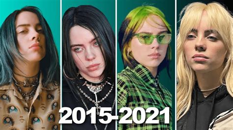 Billie eilish HAIR Evolution by years | 2015 - 2021 ️ - YouTube