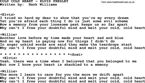 Cold Cold Heart-Elvis Presley-.txt, by Elvis Presley - lyrics and chords