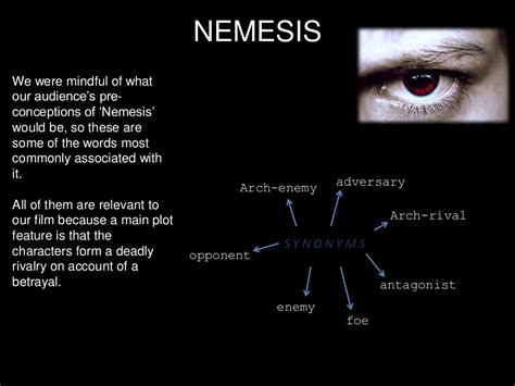 A2 film Nemesis - meaning of name