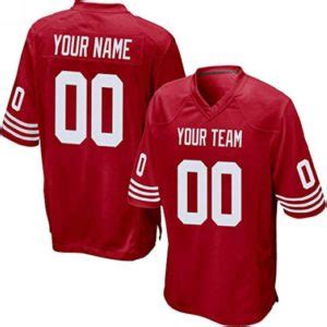 Custom Football Jersey Embroidered Your Names and Numbers – White/Red - Blank Jerseys