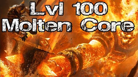 WoW lvl 100 Molten Core Raid - Ragnaros Fight - YouTube