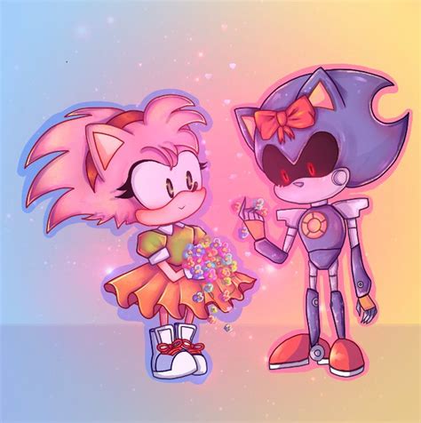 [FANART] Amy & Metal Sonic 💐 | Sonic the Hedgehog! Amino