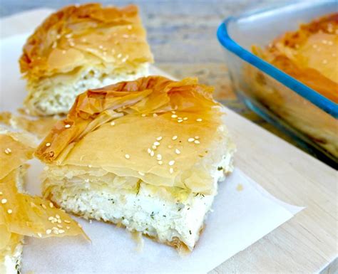 Traditional Tiropita – Greek Feta Cheese Pie - Olive Tomato