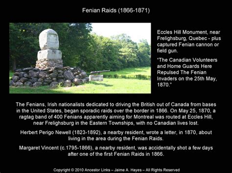 Fenian Raids 1866-1871 - Photos and Images - Ancestor Links