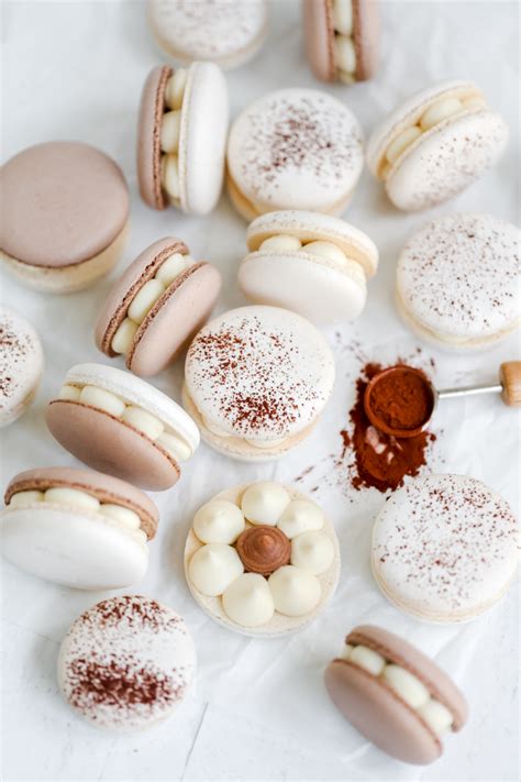 Tiramisu Macarons - Everything Marina