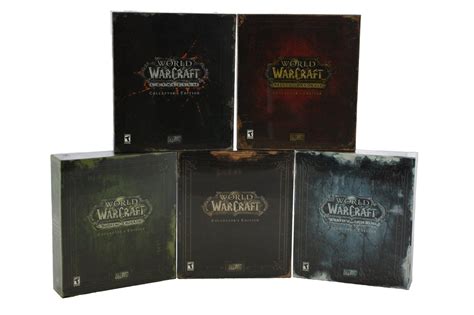 video-games: World of Warcraft Collector's Edition Set (Vanilla, BC, WotLK, Cataclysm, MoP ...