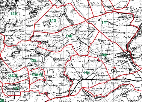 GENUKI: Map of Wharram Percy Parish, East Riding of Yorkshire, England ...