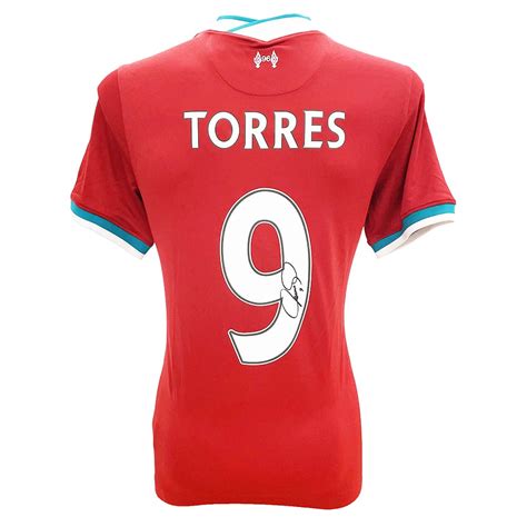 Signed Fernando Torres Liverpool Shirt Jersey - Autographed Jersey