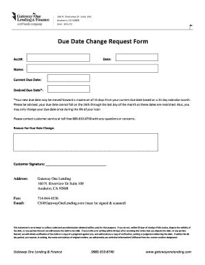 Date Change Request Form - Fill Online, Printable, Fillable, Blank ...