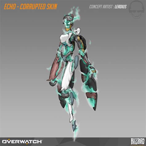 ArtStation - Overwatch - Echo 'Corrupted' Fan-skin