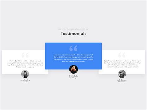 40 Impressive Testimonial UI Design Examples – Bashooka | Testimonials design, Testimonials web ...