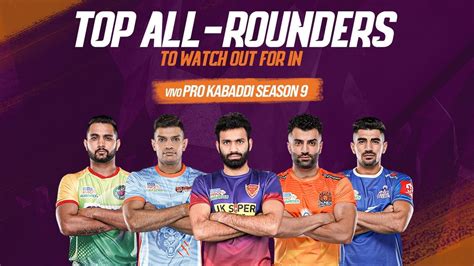 Top all-rounders to watch out for in vivo Pro Kabaddi Season 9