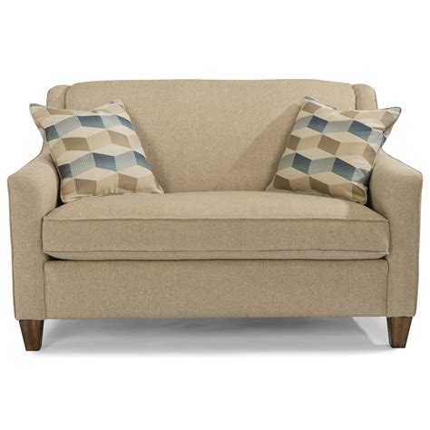 Flexsteel Holly 5118-41 Contemporary Twin Sleeper Sofa with Angled Track Arms | Swann's ...