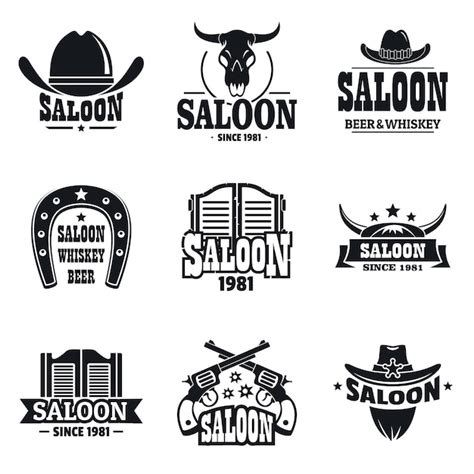 Saloon logo set | Premium Vector