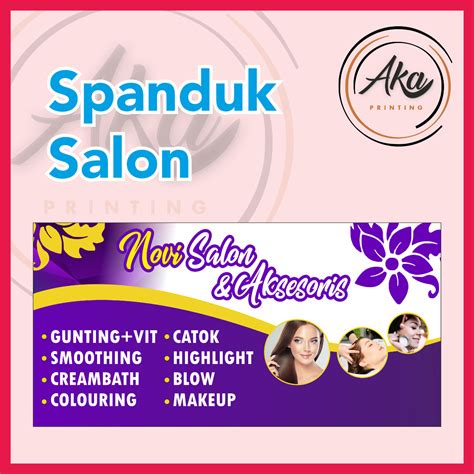 Aka Printing/ Spanduk Salon Bisa Request / Banner Keperluan Dagang / Banner Eyelash / Banner ...