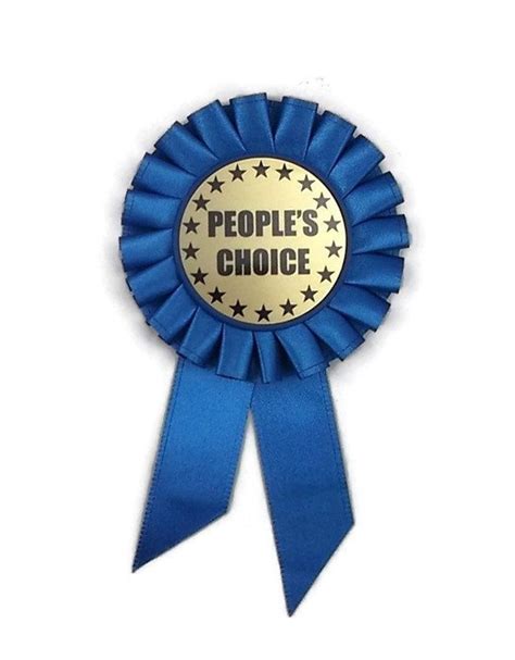 Rosette Ribbon People's Choice Award 6 Inch Blue - Etsy