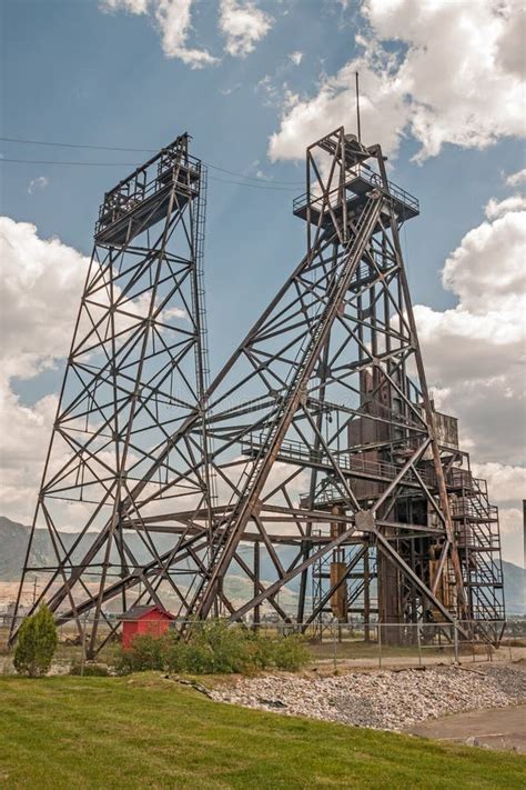 Mining Headframe stock image. Image of historic, gallows - 49770907