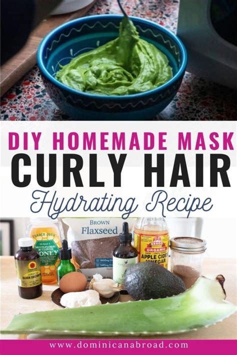 Homemade DIY Hair Mask For Curly Hair [Hydrating Recipe]