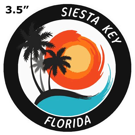 Siesta Key Florida 3.5" - Car Truck Window Bumper Graphic Sticker Decal Souvenir - New for sale ...