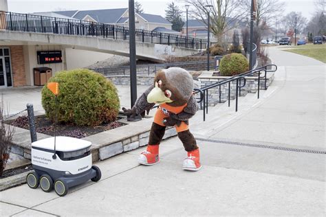 Starship Technologies' food delivery robots begin operating at Bowling Green State University ...