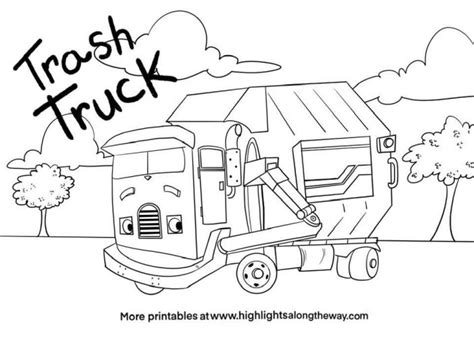 Trash Truck Coloring Sheets featuring Hank and Grandpa in 2022 | Truck coloring pages, Coloring ...