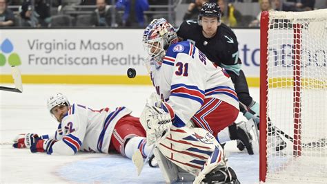 Igor Shesterkin makes 31 saves in Rangers' 3-1 win over Kraken