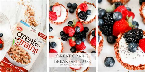 Great Grains Breakfast Cups - Domestically Blissful