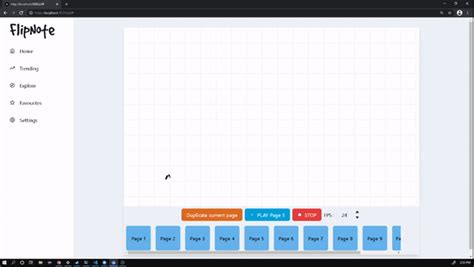 GitHub - iErcann/FlipNote: Create drawing animations inside your browser, inspired by FlipNote ...