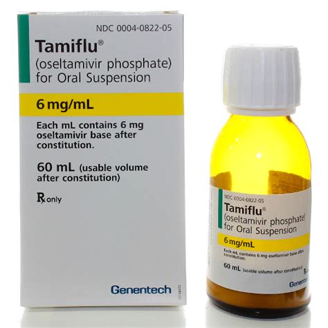 Tamiflu 6Mg/Ml Oral Suspension 60 Ml By Roche Labs.