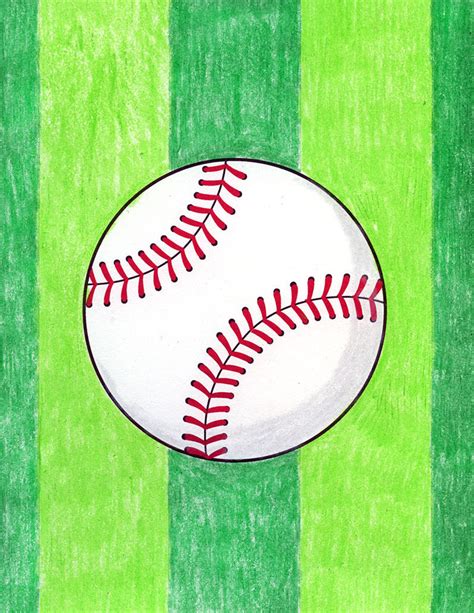 How to Draw a Baseball · Art Projects for Kids — JINZZY