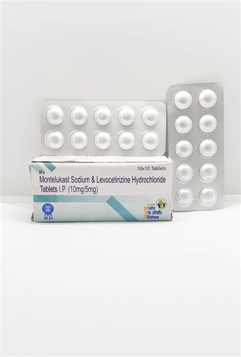 Montelukast Sodium 10mg and Levocetirizine 5mg Tablets IP – Jan Aushadhi Store