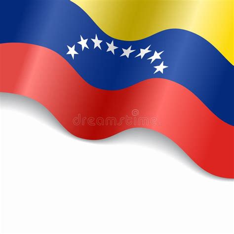 Venezuelan Flag Wavy Abstract Background. Vector Illustration. Stock ...