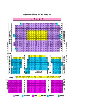 Overture Center Seating Chart - Fill Online, Printable, Fillable, Blank | pdfFiller