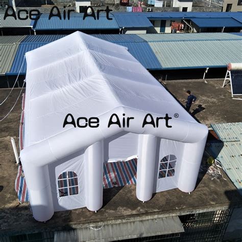 outdoor giant air building white inflatable wedding tent with windows ...