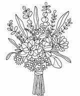 Flower Bouquet coloring pages  Printable sketch template